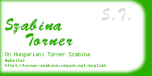 szabina torner business card